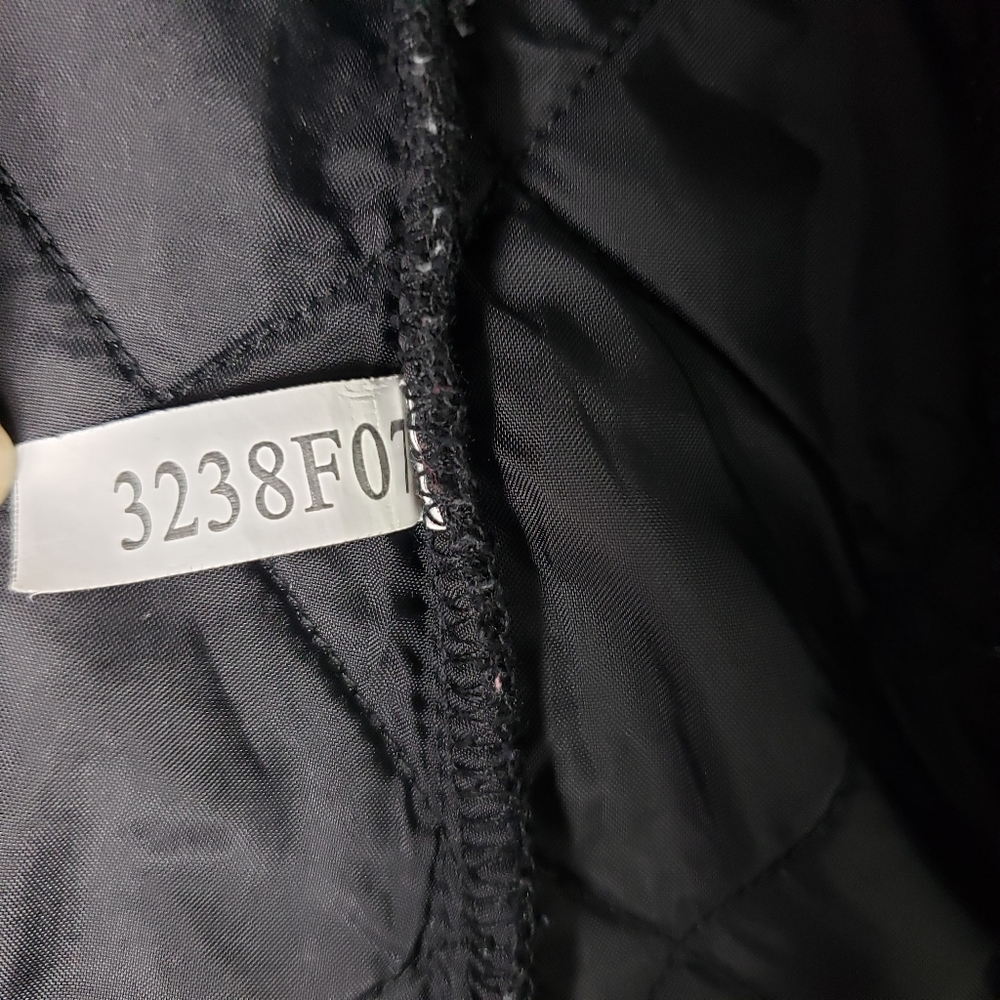 MOUNTAIN HORSE Fleece Quilted Black Zip Up Jacket "Crystal" Size Small - Picture 9 of 16